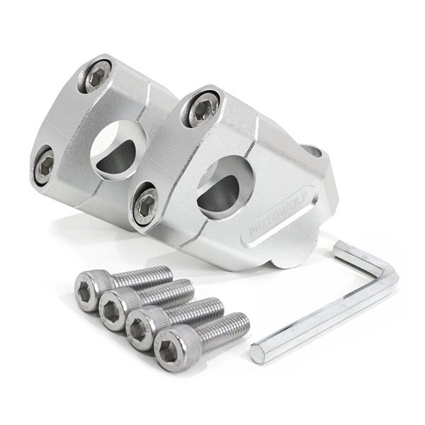 バイク ハンドルライザー ハンドルポスト GS400 GSX250E GSX400E ザリ ゴキ RG250 GSX400FS GT250 GT380 アルミ拍卖