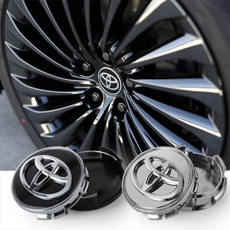 【カラー選択】4個 57 62 mm トヨタ ホイール ハブ センターキャップ リムカバー Rav4 カローラ カムリ ミライ オーリス クロス TRD CH-R拍卖