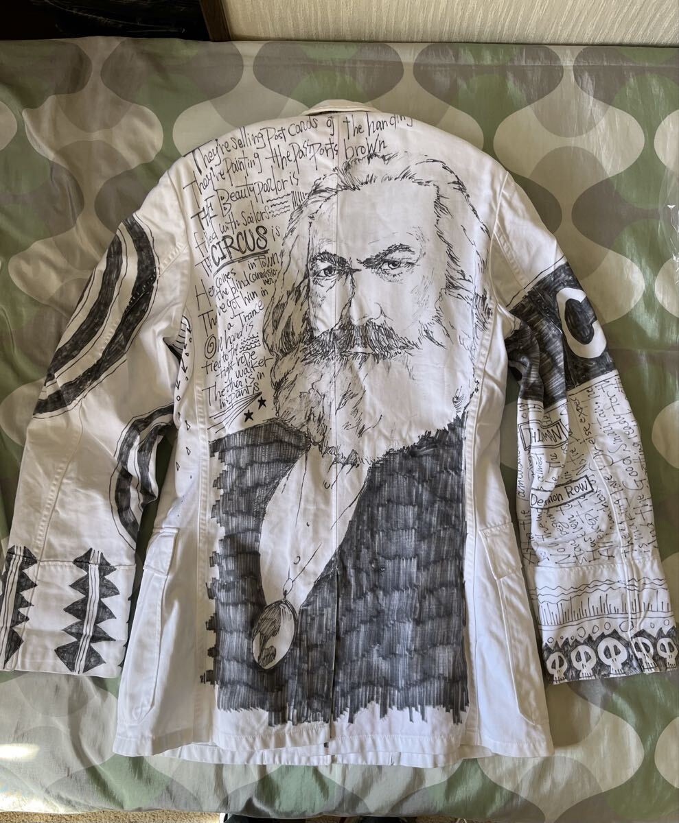 スペシャル 一点物 ベルベルジン×ラブラット限定 メモリアルジャケット ハンドペイント ビンテージ拍卖