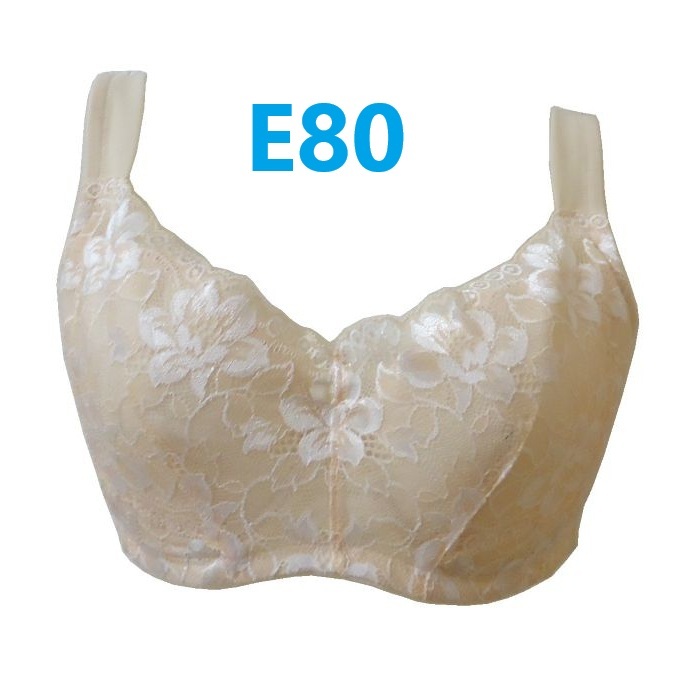 E80・ベージュ バストすっきりブラジャー ワイヤー入り 幅広ストラップ 脇高設計 リフトアップパネル 細見せ ブラジャー 新品拍卖