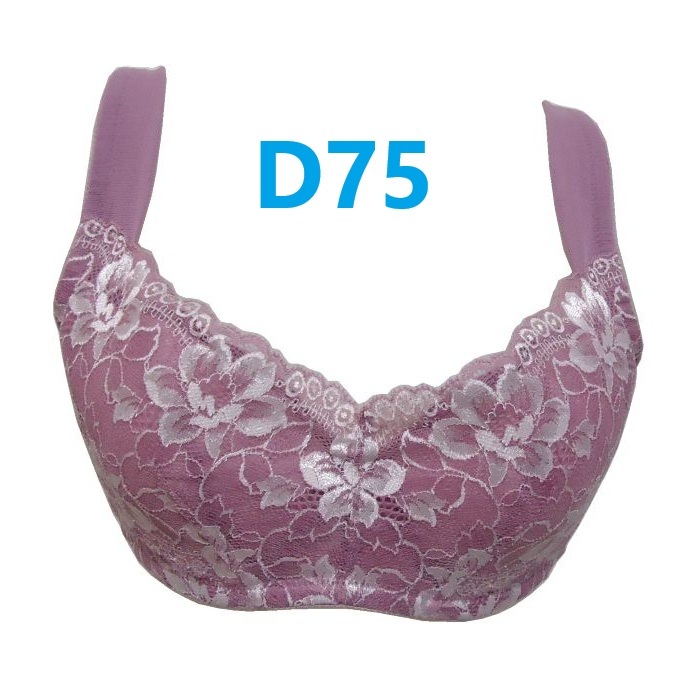 D75・ピンク バストすっきりブラジャー ワイヤー入り 幅広ストラップ 脇高設計 リフトアップパネル 細見せ ブラジャー 新品拍卖