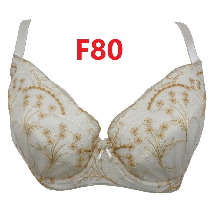 F80・アイボリー ワイヤー入りブラジャー「安心の美胸ワイヤーブラ」 補正下着 脇高 グラマーカップ(539B) 新品拍卖