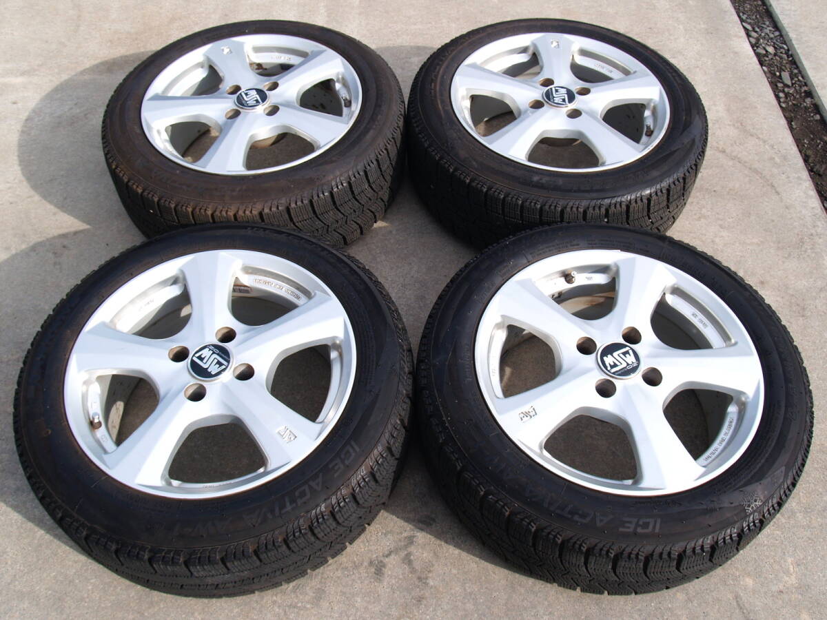 深溝 2021年34週 195/55R16 ナンカン ICE ACTIVE AW1 プジョ- シトロエン MSW designed OZ 4穴 7JX16 オフセット25 ハブ径73.1~65.1 PCD108拍卖