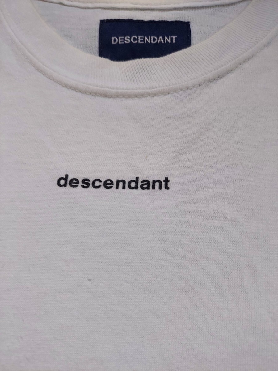 DESCENDANT ディセンダント WHITE Tシャツ長袖 Size2拍卖