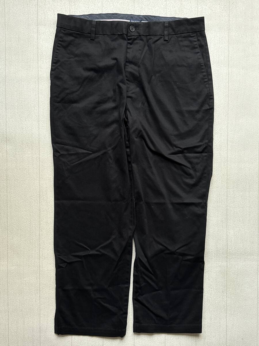 ☆送料無料☆ DOCKERS ドッカーズ 古着 ロングパンツ トラウザー チノパン メンズ 36 クラシックフィット ブラック ボトムス 中古 即決拍卖