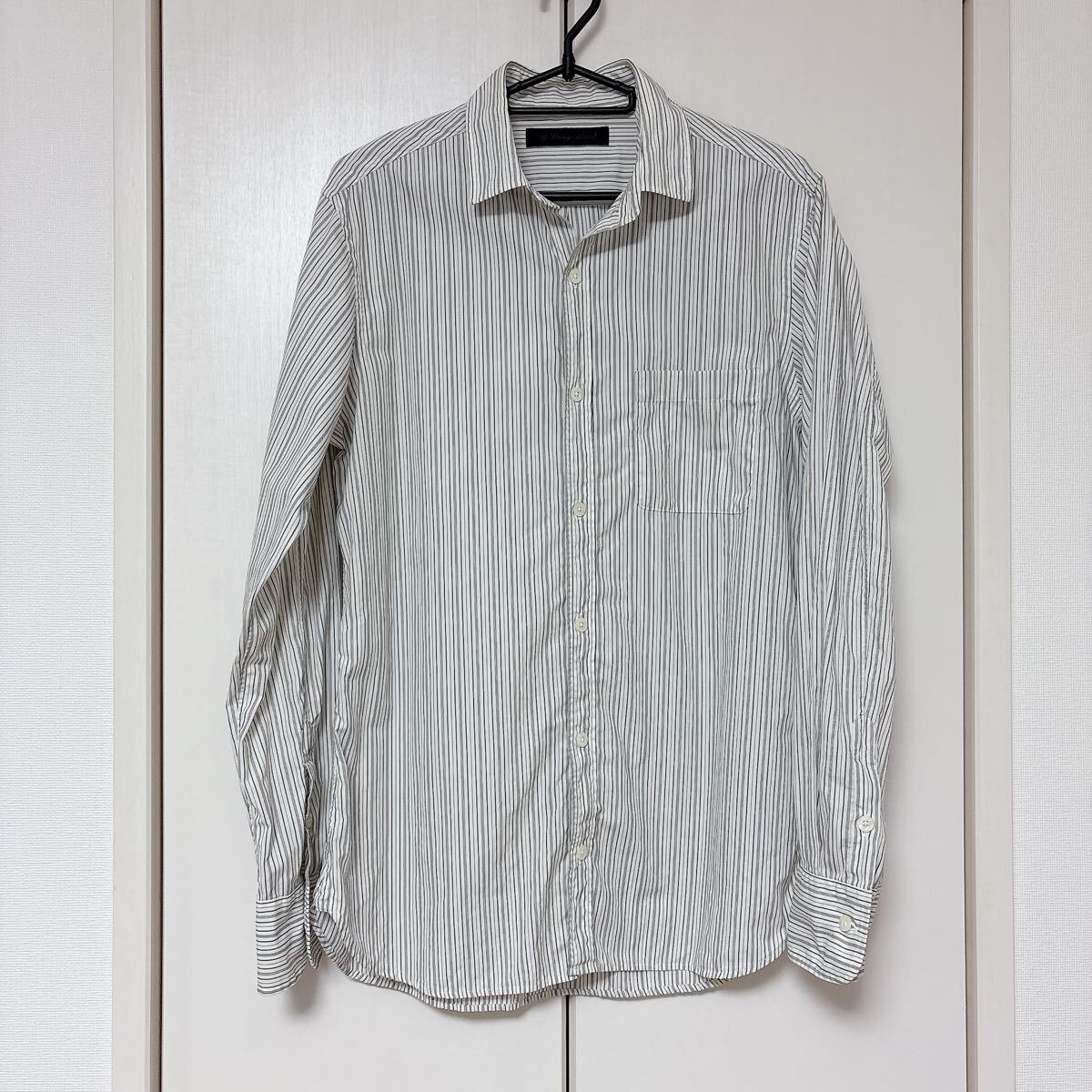 ラウンジリザード シャツ ★ launge lizard ストライプ 送料無料 ストラップ 定番 長袖 即決有り 匿名配送 拍卖