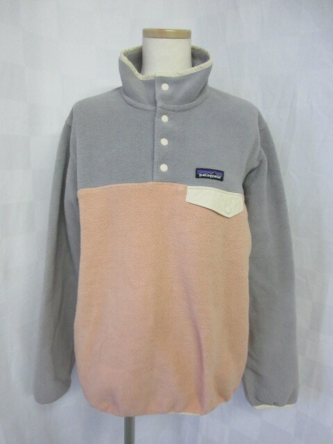 860 パタゴニア ライトグレー&肌色 切り替え フリース RN51884 Mサイズ拍卖