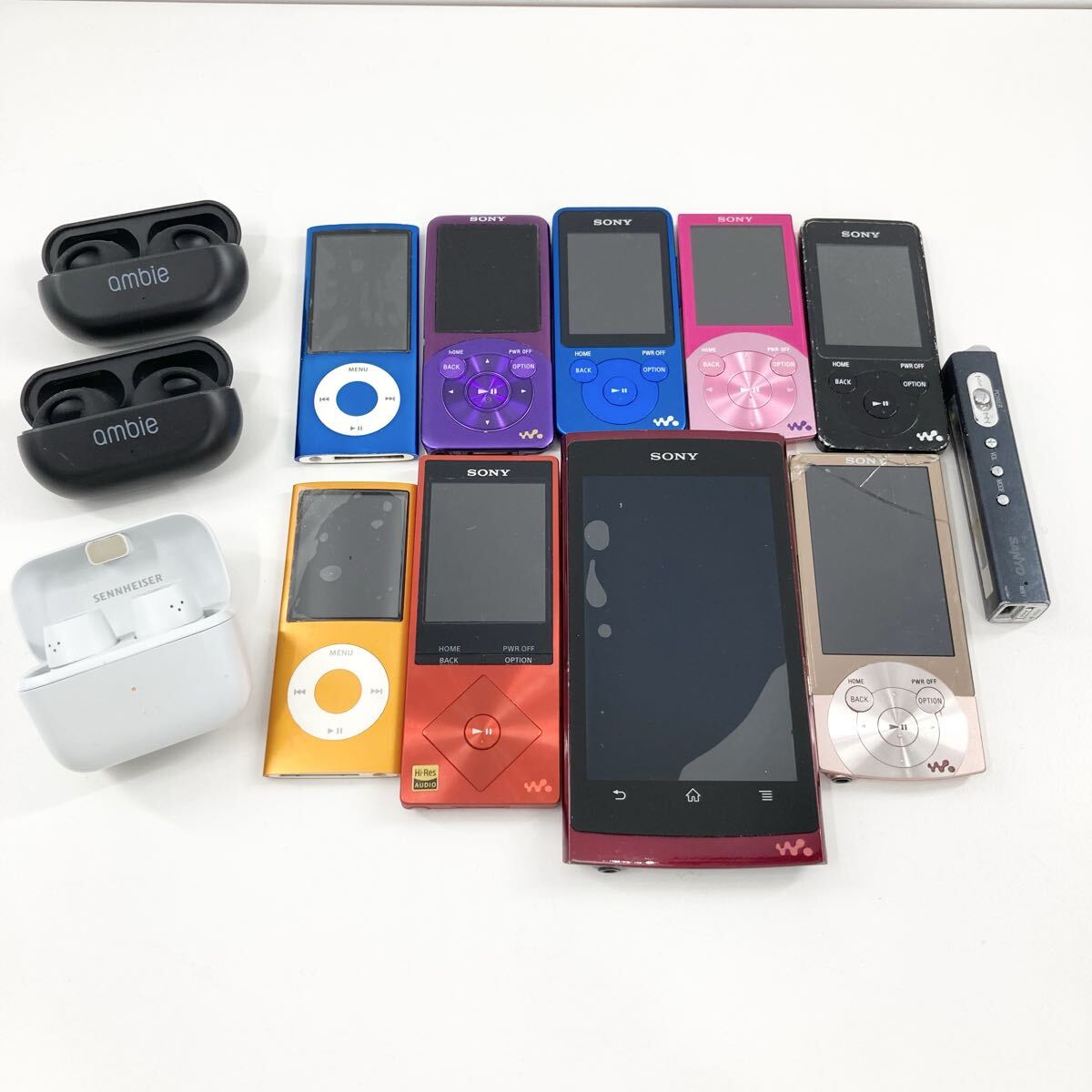 SONY Apple ソニー アップル ウォークマン WALKMAN iPod ポータブル デジタルオーディオプレーヤー ワイヤレスイヤホン ambie Sennheiser拍卖