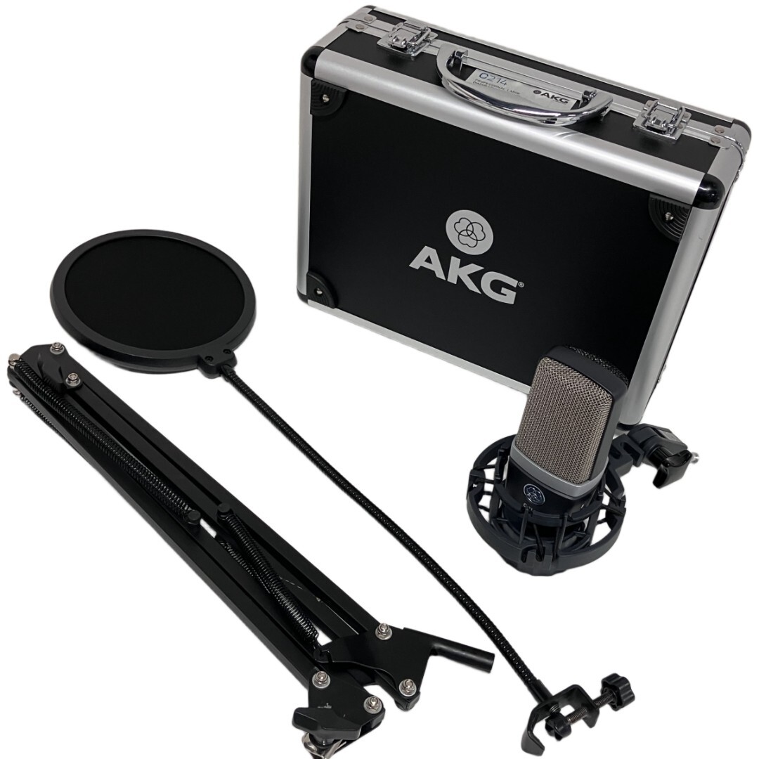 AKG C214 コンデンサーマイク ケース付き アーカーゲー 音響 機材 中古 F10614240拍卖