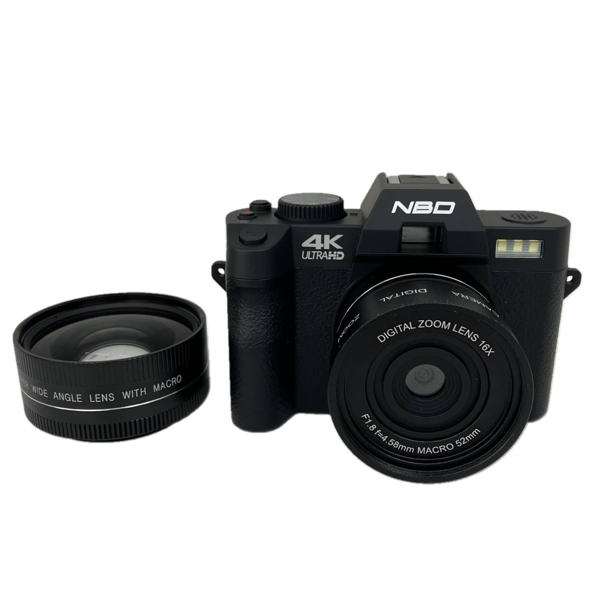 NBD 4K ULTRA HD デジタルカメラセット 4K対応 48MP 高画質 Wi-Fi 中古 美品 S10580228拍卖