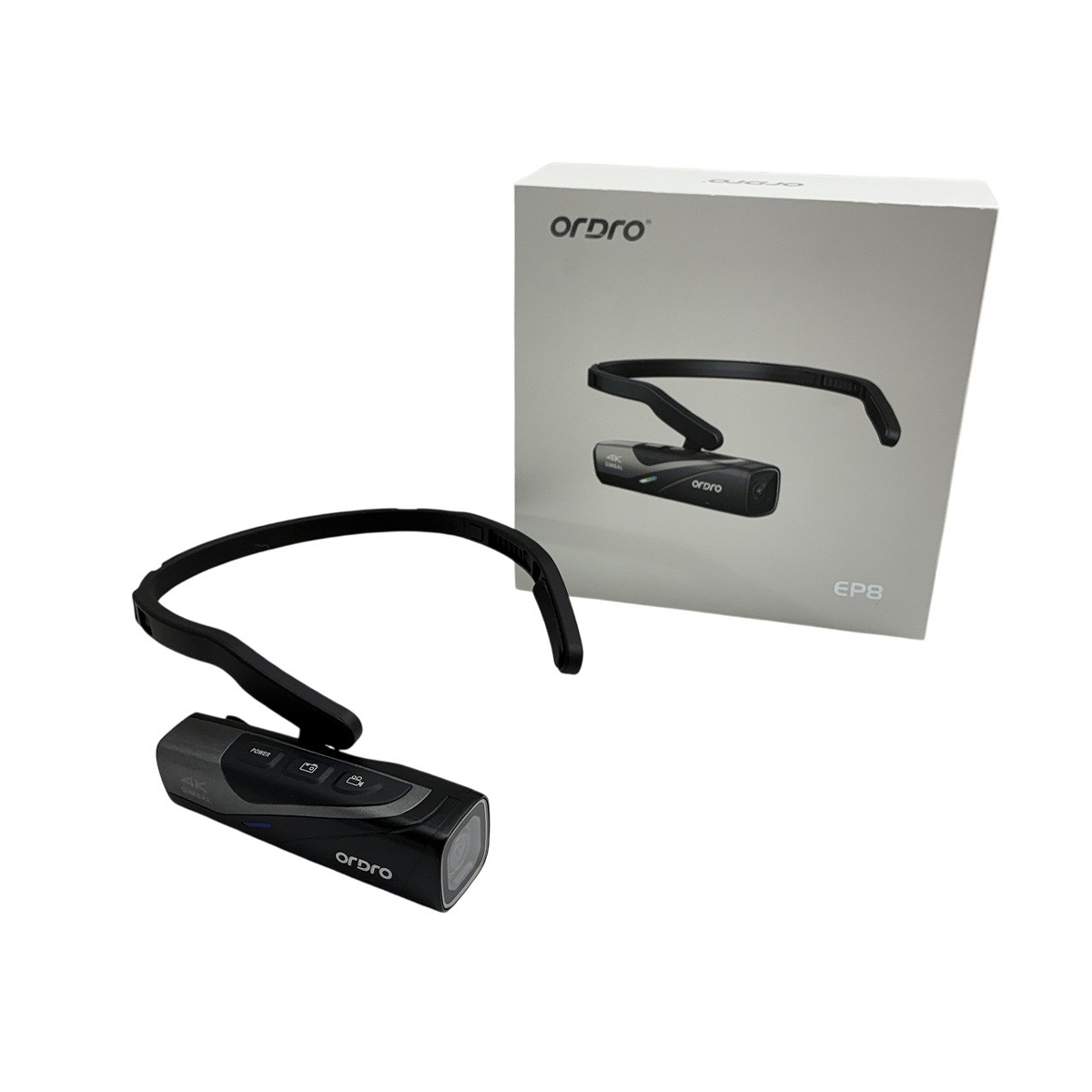 ordro EP8 Head Mounted Vlog 4K Camera ヘッドカメラ アクションカメラ オドロ SONY STARVIS CMOSセンサー搭載 中古 W10529221拍卖