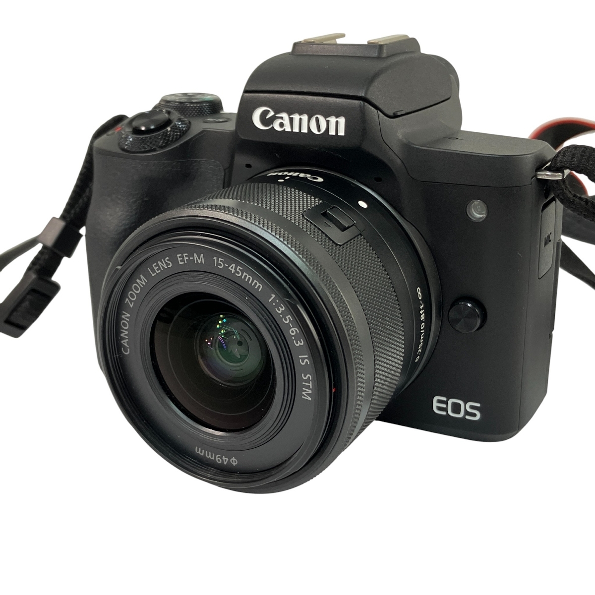 Canon EOS Kiss M2 EF-M 15-45mm f3.5-6.3 IS STM ミラーレス一眼 カメラ レンズキット ブラック 中古 N10591962拍卖