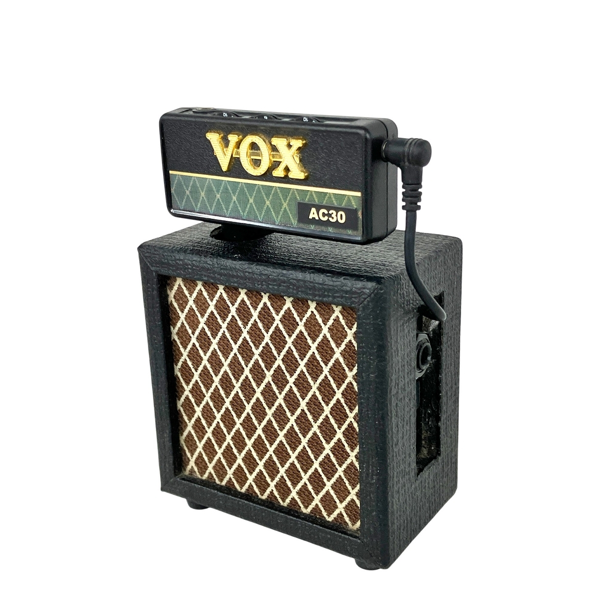VOX AP-CAB AC30 AMPLUG ミニヘッドフォンアンプ スピーカー セット 通電OK ミニチュア ジャンク Y10595516拍卖