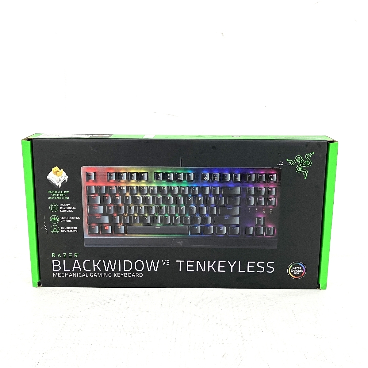 Razer BLACKWIDOW V3 TENKEYLESS メカニカル ゲーミングキーボード 有線 レイザー PC周辺機器 未使用 Y10596542拍卖