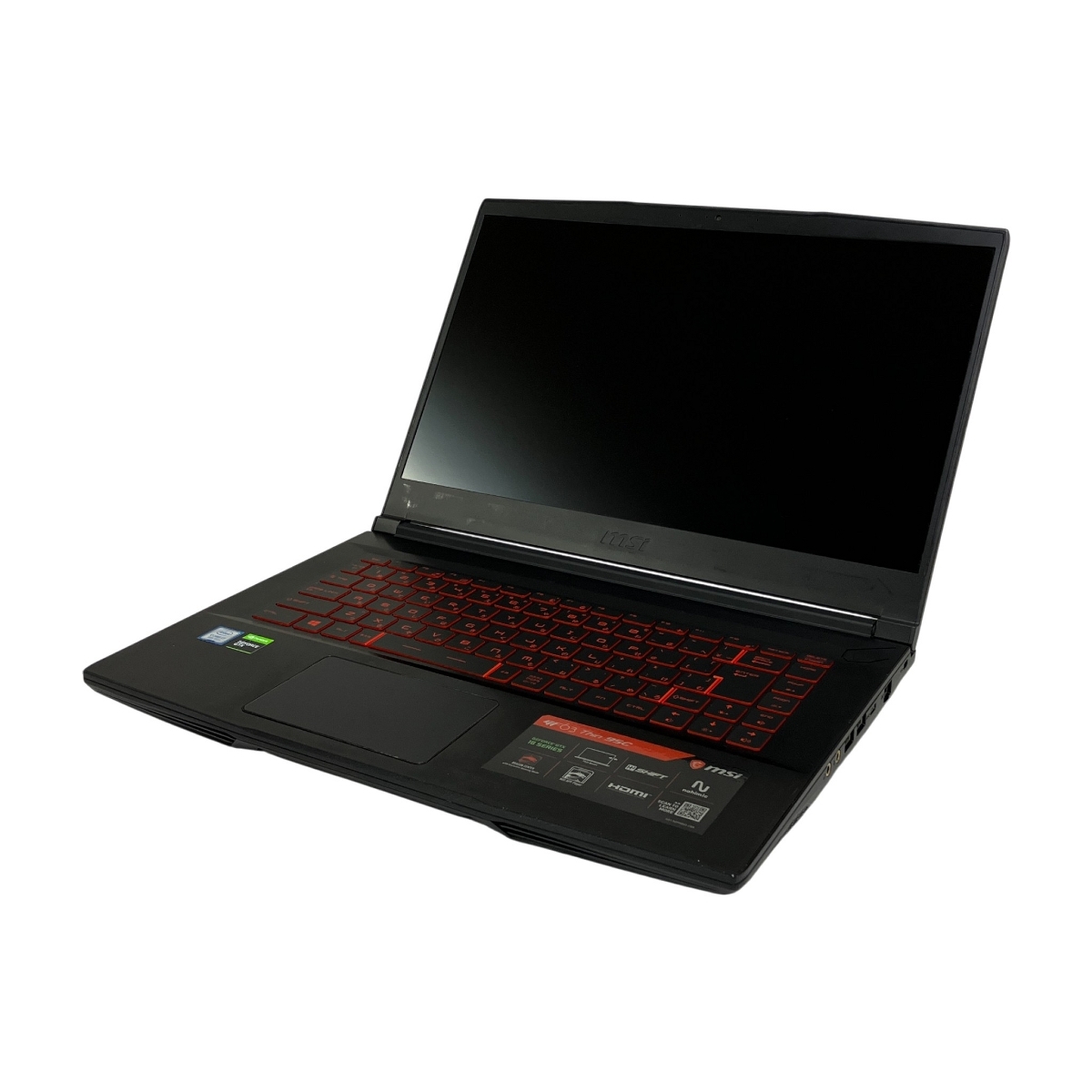 MSI GF63 Thin 9SC-875JP ゲーミング ノート PC i7 9750H 16GB HDD 1TB SSD 256GB WIN11 GTX 1650 15.6インチ FHD ジャンク T10455644拍卖