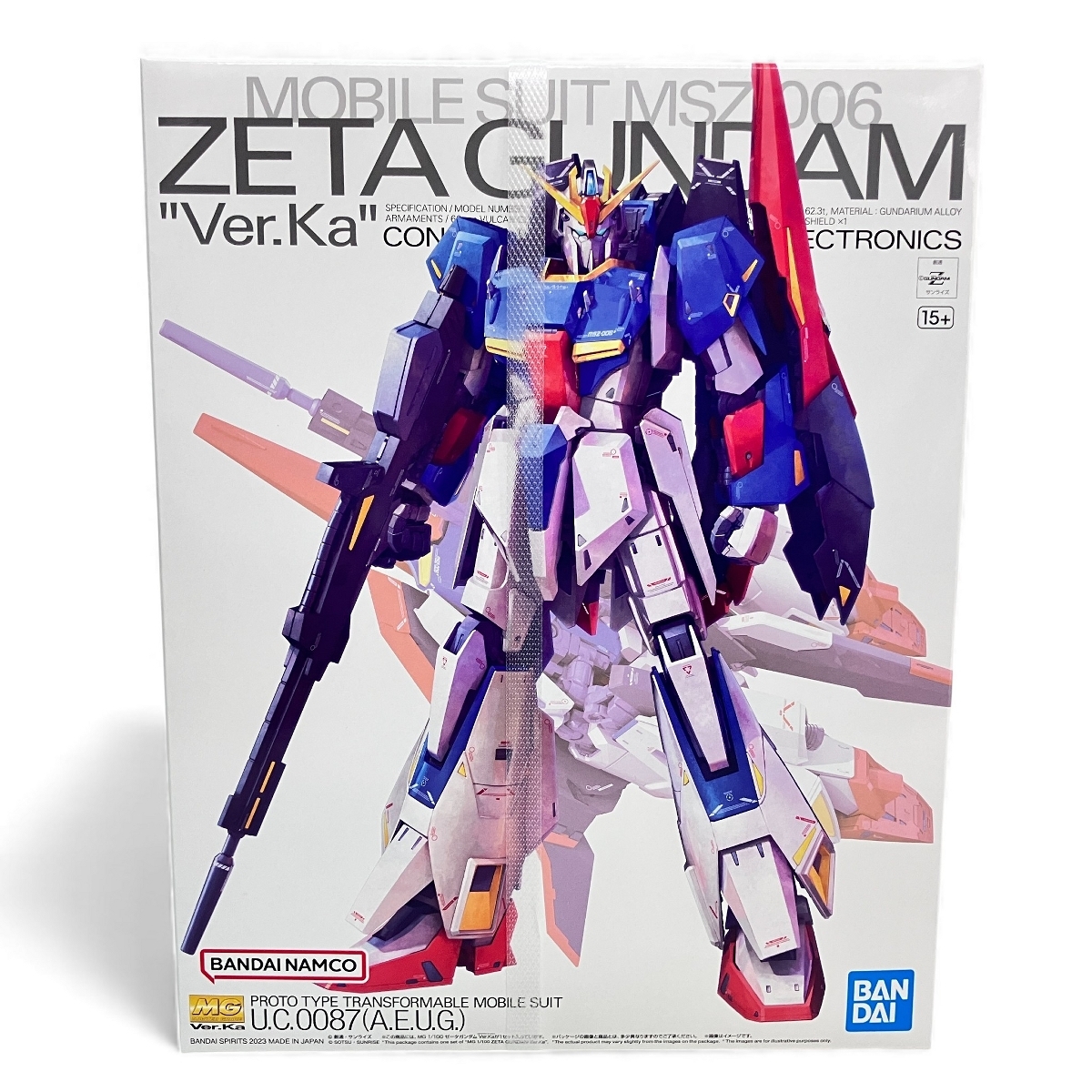 BANDAI 1/100 MG MSZ-006 ゼータガンダム Ver.ka プラモデル 未開封 未使用 Z10612383拍卖