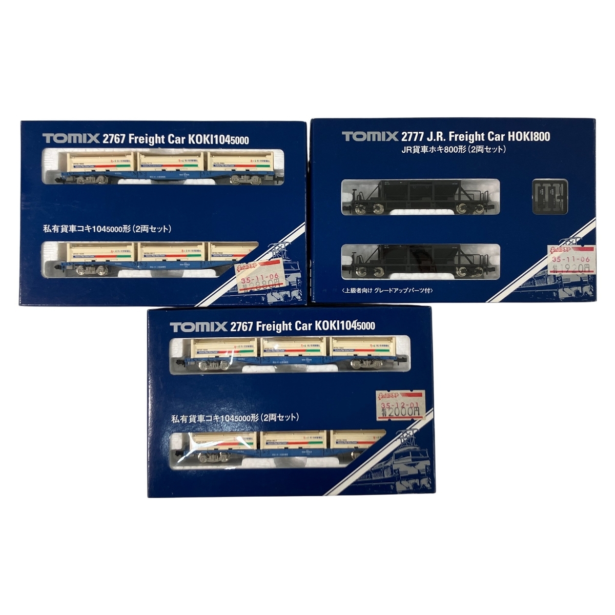 TOMIX 2767 2777 コキ104形5000番台 コンテナ車 ホキ800形 6両セット Nゲージ 鉄道模型 中古 N10626305拍卖