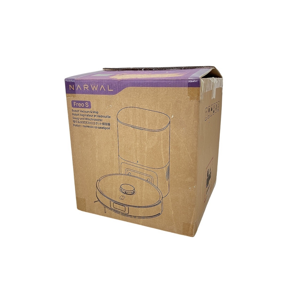 Narwal YJCC032 Freo S ロボット掃除機 ホワイト 吸引 水拭き 2in1 絡まないブラシ 自動ゴミ収集機能 ナワール 中古 美品 W10611460拍卖