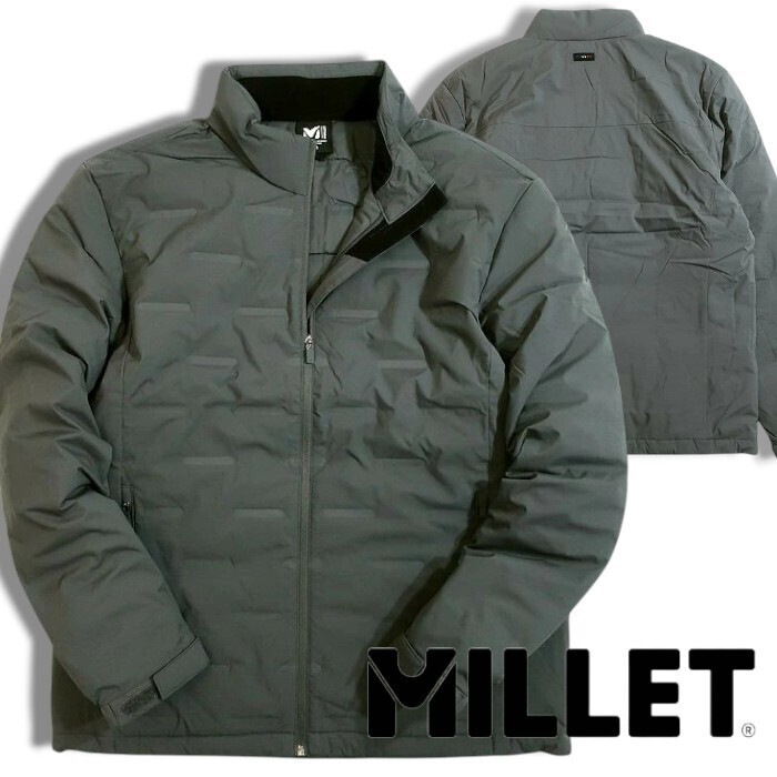 MILLET ミレー 新品 軽量 圧着加工 スタンドカラー ジップアップ ダウンジャケット ダウンブルゾン MUSWD426C4 105/XL▲080▼50220k07拍卖