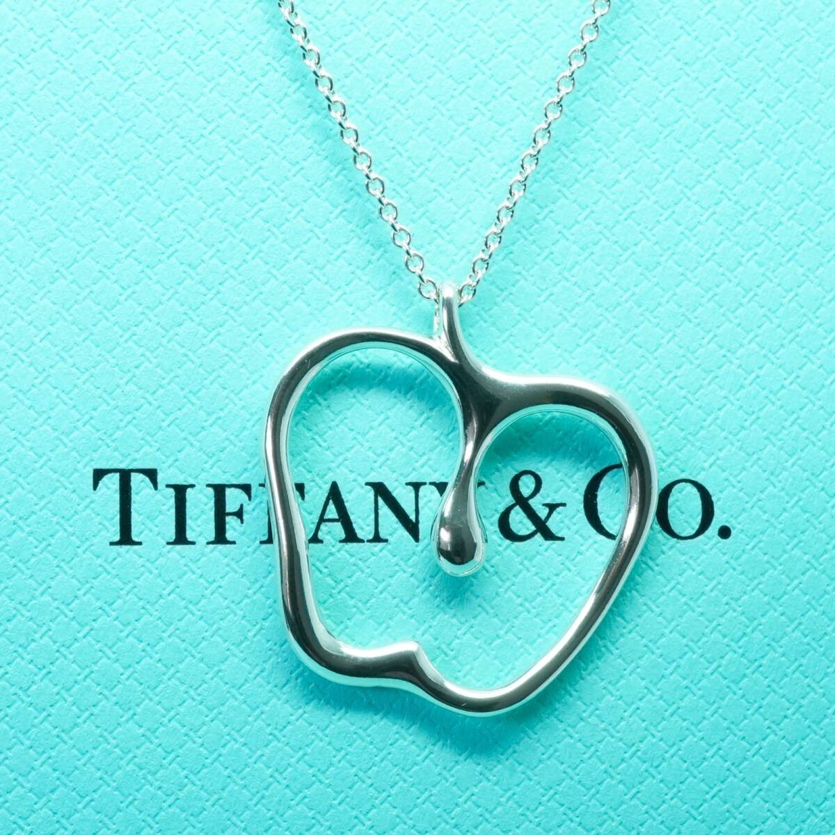 極美品 ティファニー アップル ラージ ロング ネックレス/25-344拍卖