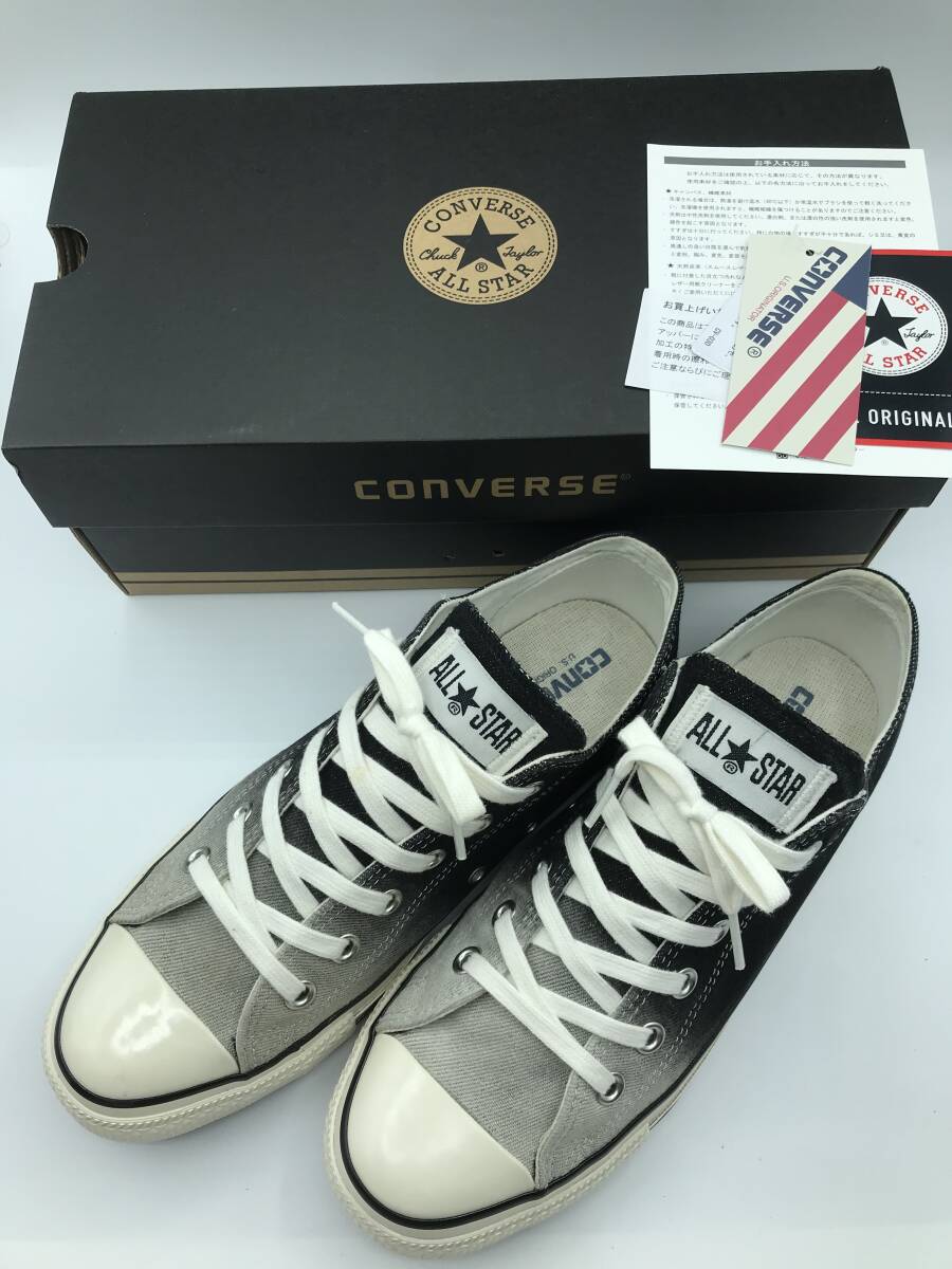 CONVERSEコンバース ALL STAR US BLEACHDENIM OXオールスター US ブリーチデニム U.S.ORIGINATOR 1SC606/26.5 /黒系/2A5 チャックテーラー拍卖
