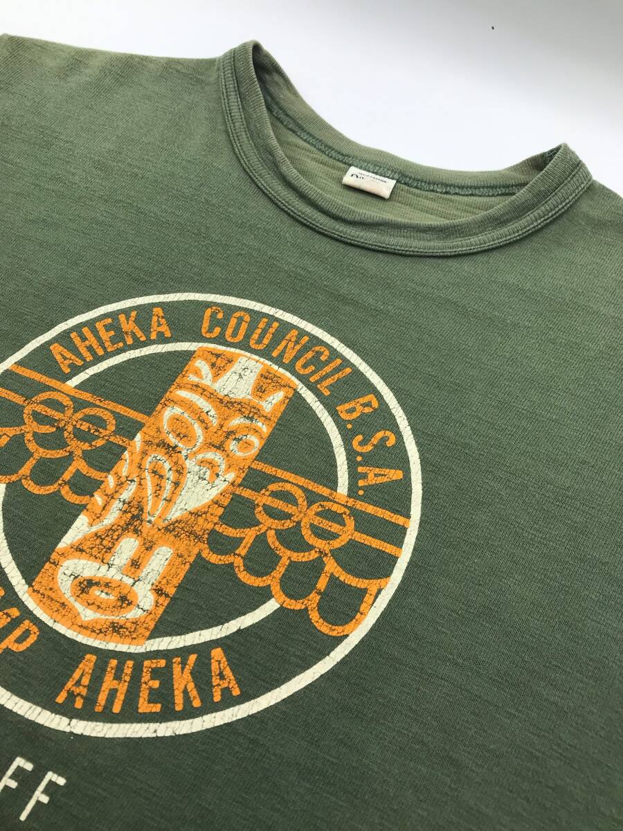 【日本製】WAREHOUSE半袖ウエアハウスTeeシャツ/ライトオリーブ/M/リアルマッコイ 1A2拍卖