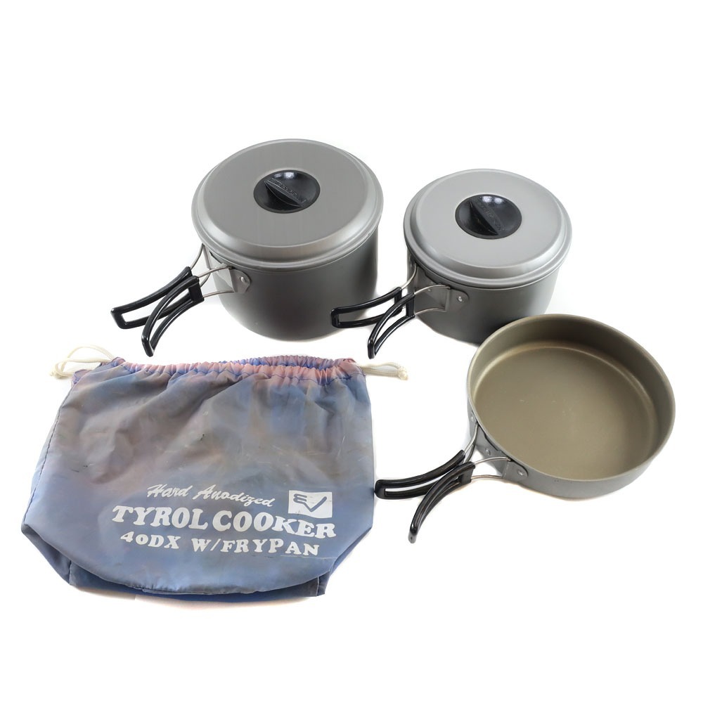 EVERNEW エバニュー TYROL COOKER チロルクッカー アルミクッカー 3点セット 40DX アウトドア用品 【R180725003】中古拍卖