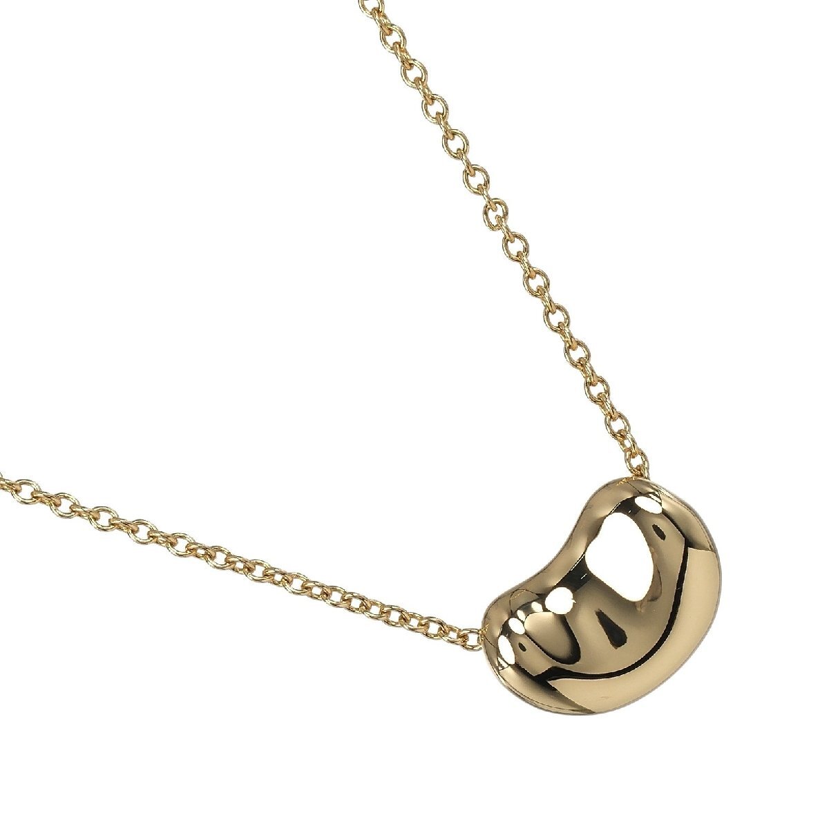 ティファニー ネックレス ビーン K18YG イエローゴールド 約3g TIFFANY&Co.【I192625060】中古拍卖