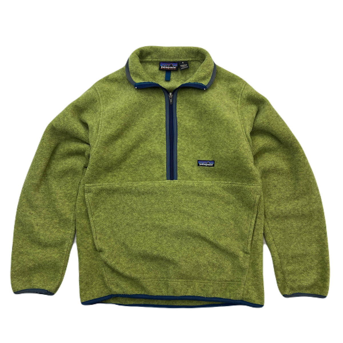 パタゴニア ジップ フリースジャケット グリーン 緑 Sサイズ メンズ 2001年製 希少色 PATAGONIA ●J343拍卖
