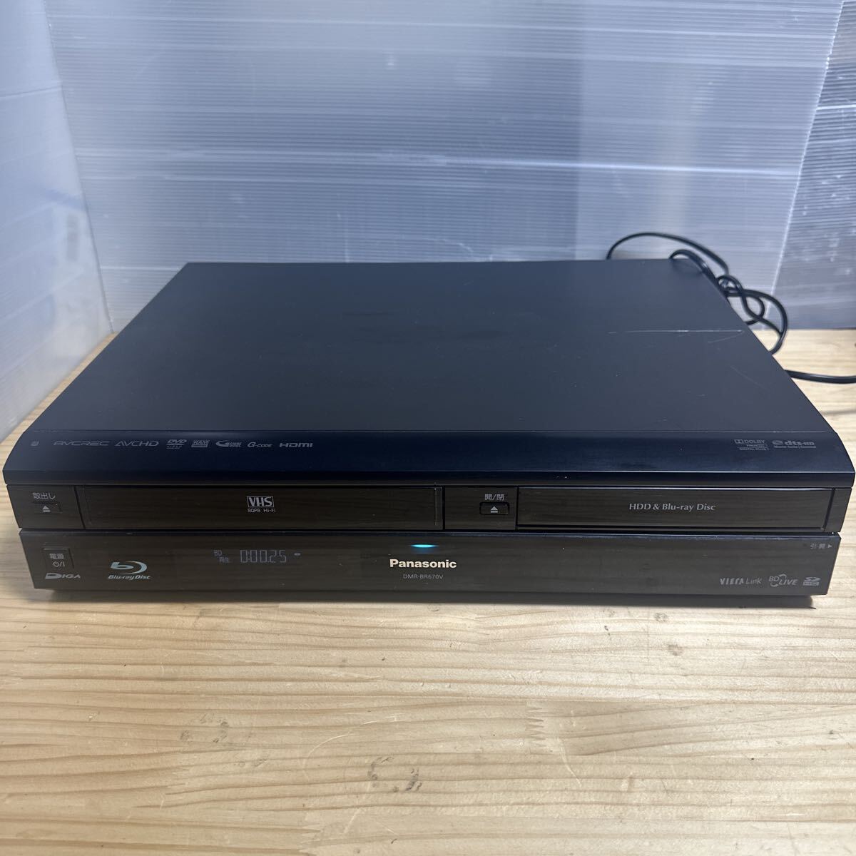 Panasonic パナソニック HDD VHSビデオ一体型 DMR-BR670V ブルーレイレコーダー拍卖