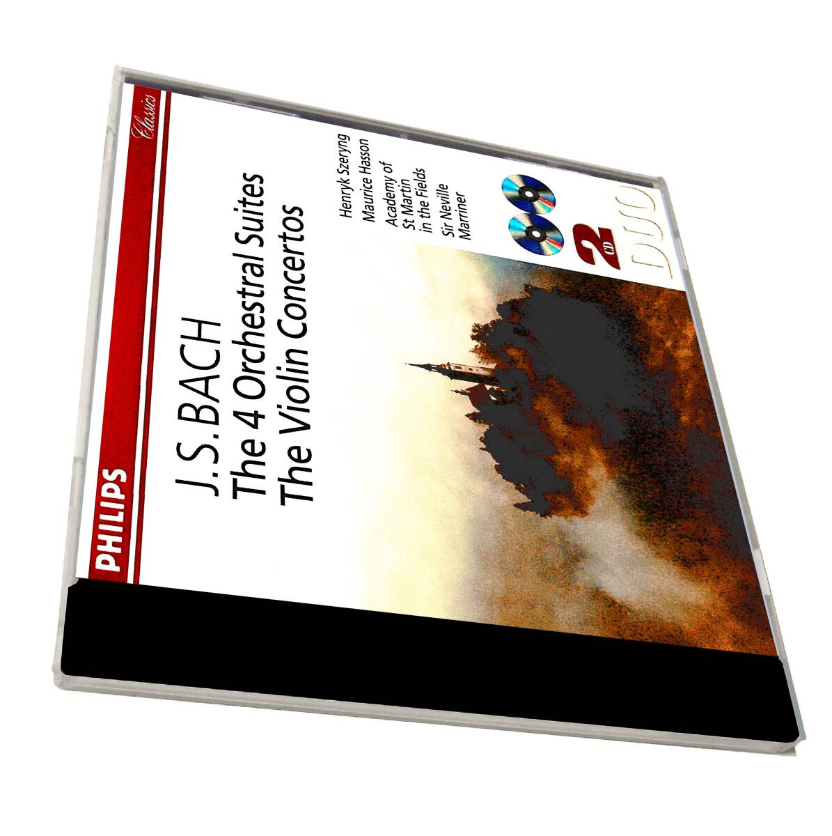 Philips2CD Duoアッソン マリナー シェリング J Sバッハ管弦楽組曲ヴァイオリン協奏曲MARRINER SZERYNG MAURICE HASSON js BACH Concertos拍卖