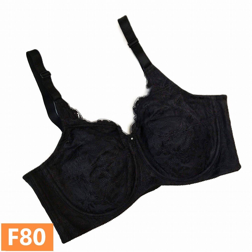 シャンデール ブラジャー F80 ベル ブラック 黒 フルカップ 新品未使用 サンプル 補正下着 補整 ワイヤー入り s1270拍卖