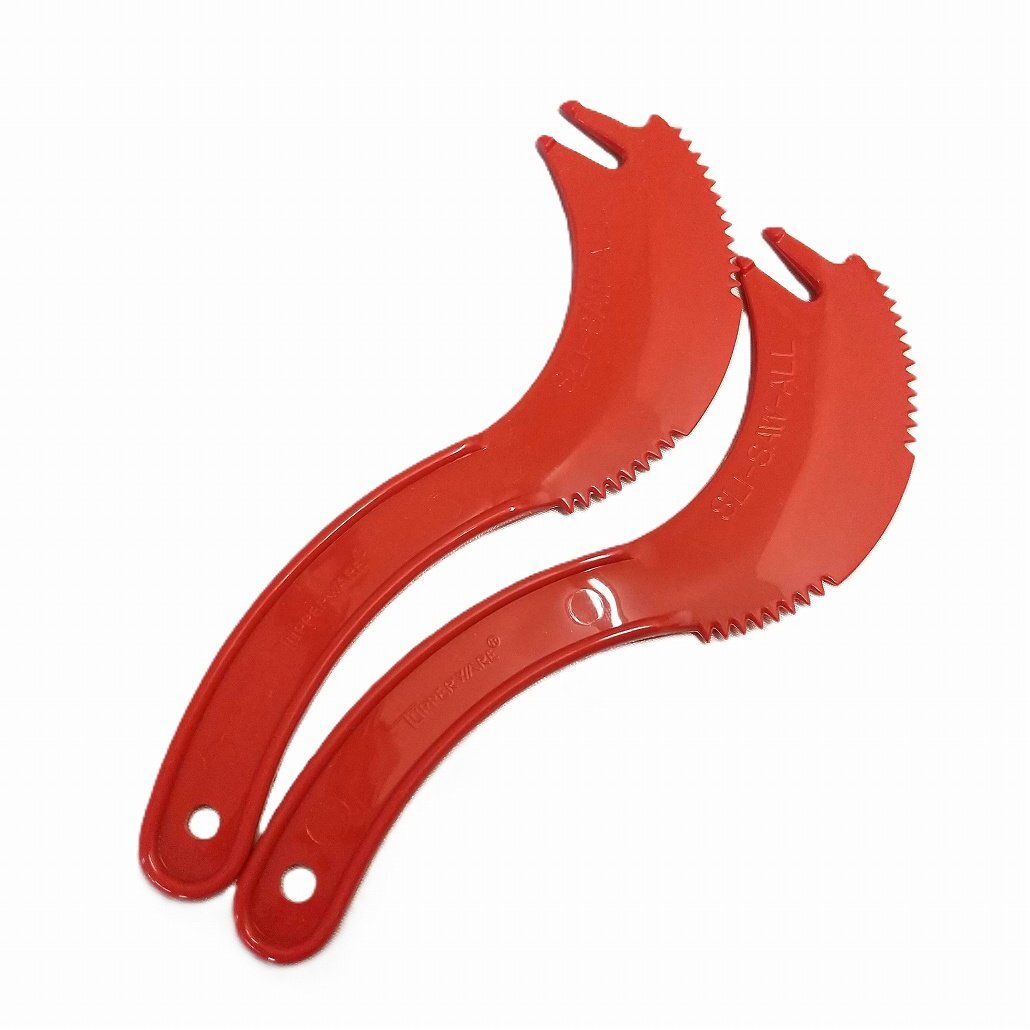 2本セット タッパーウェア 万能ナイフ 赤 新品 Tupperware 希少品 レア 調理器具拍卖