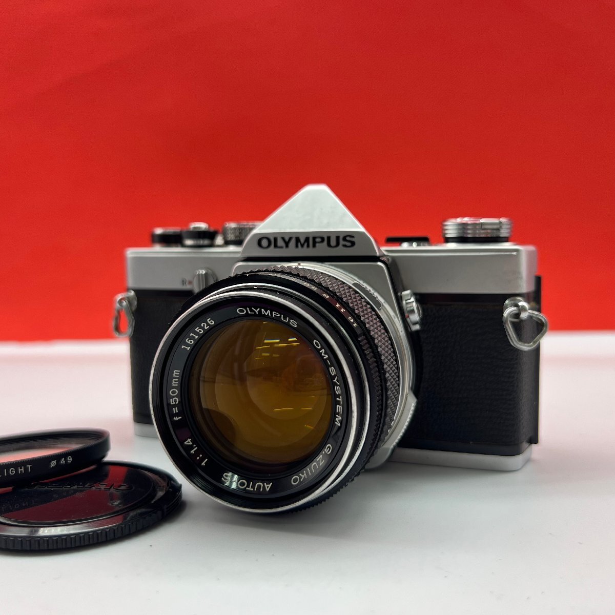 ♪09 OLYMPUS OM-1 OM-SYSTEM G.ZUIKO AUTO-S F1.4 50mm フィルム一眼レフカメラ 動作品 1円スタート オリンパス拍卖