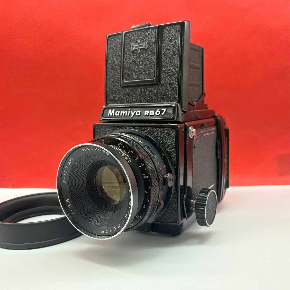 ■08 Mamiya RB67 PROFESSIONAL MAMIYA-SEKOR F3.8 127mm 中判フィルムカメラ 動作品 1円スタート マミヤ拍卖