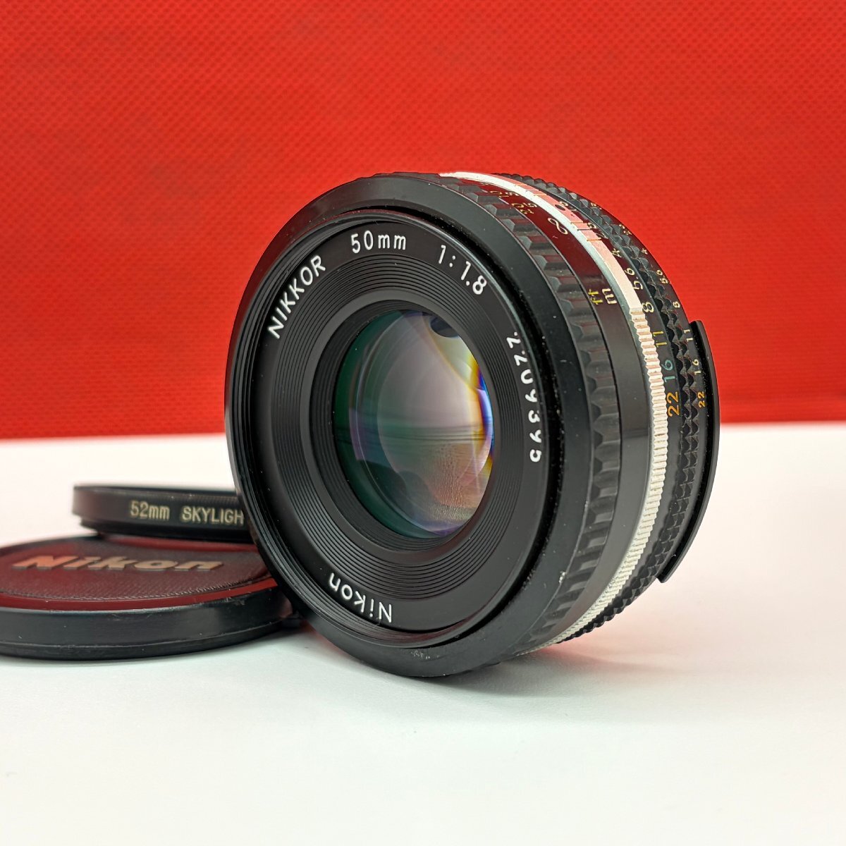+30 Nikon NIKKOR 50mm F1.8 Ai-s パンケーキ カメラ レンズ 1円スタート ニコン拍卖