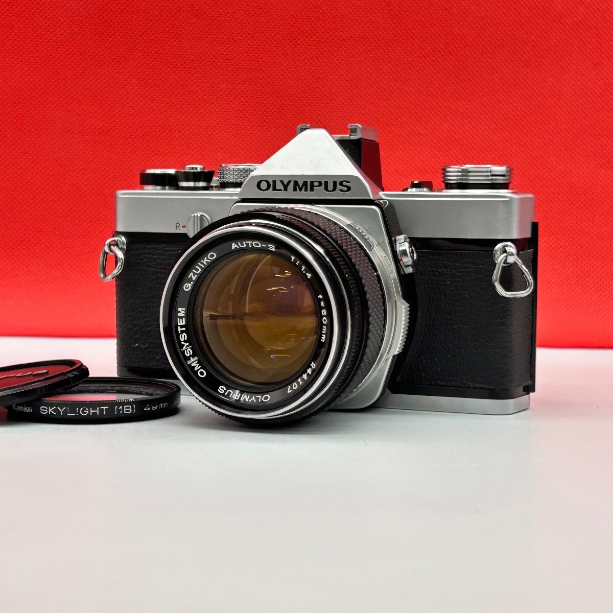 ◇26 OLYMPUS OM-1 OM-SYSTEM G.ZUIKO AUTO-S F1.4 50mm フィルム一眼レフカメラ 現状品 1円スタート オリンパス拍卖