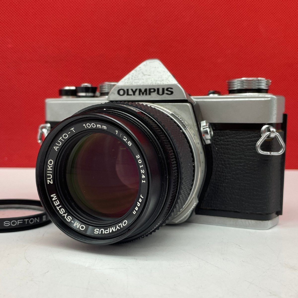◎33 OLYMPUS M-1 OM-SYSTEM ZUIKO AUTO-T 100mm F2.8 フィルム一眼レフカメラ 動作品 1円スタート オリンパス拍卖