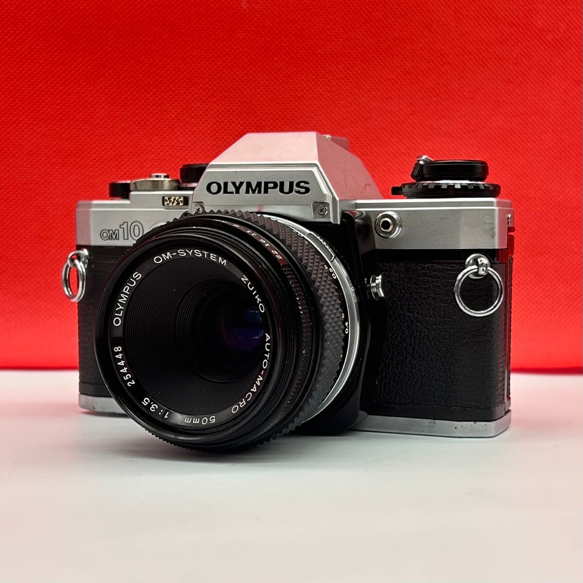◇64 OLYMPUS OM10 OM-SYSTEM ZUIKO AUTO-MACRO 50mm F3.5 フィルム一眼レフカメラ 動作品 1円スタート オリンパス拍卖