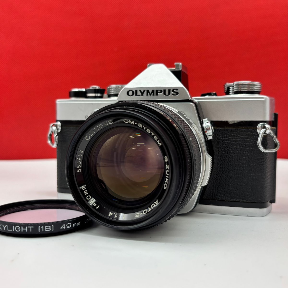 △62 OLYMPUS OM-1 OM-SYSTEM G.ZUIKO AUTO-S F1.4 50mm フィルム一眼レフカメラ 動作品 1円スタート オリンパス拍卖