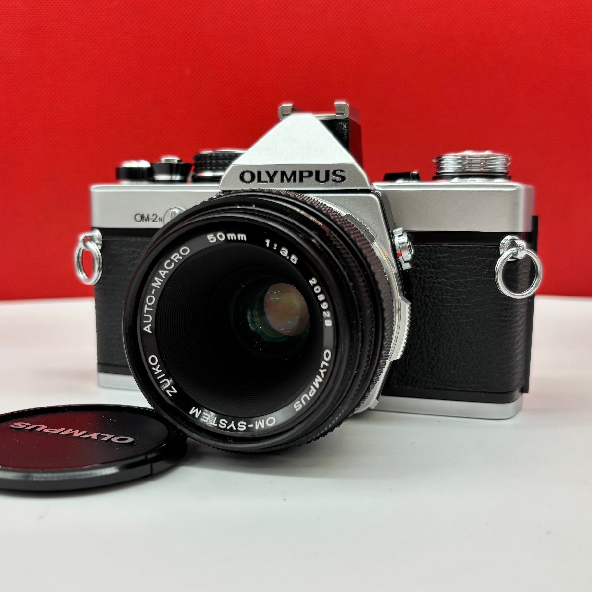 △83 OLYMPUS OM-2N OM-SYSTEM ZUIKO AUTO-MACRO 50mm F3.5 フィルム一眼レフカメラ 動作品 1円スタート オリンパス拍卖