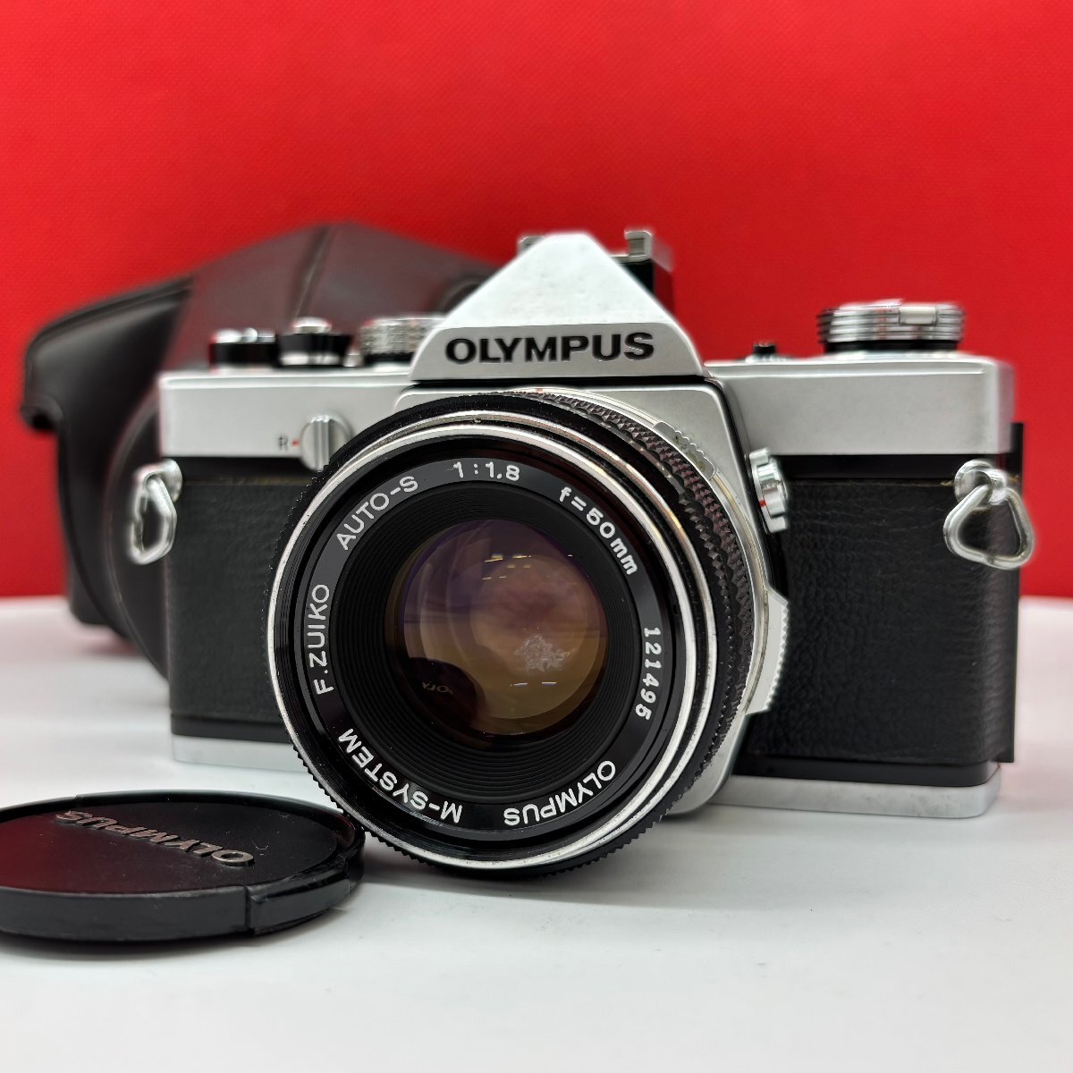 △87 OLYMPUS OM-1 M-SYSTEM F.ZUIKO AUTO-S F1.8 50mm フィルム一眼レフカメラ 動作品 1円スタート オリンパス拍卖