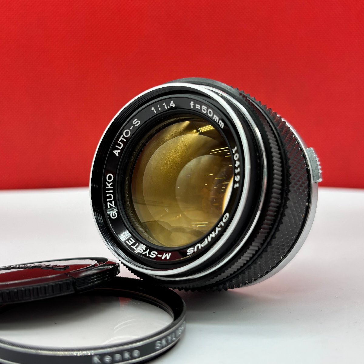 △112 OLYMPUS M-SYSTEM G.ZUIKO AUTO-S F1.4 50mm カメラ レンズ 1円スタート オリンパス拍卖