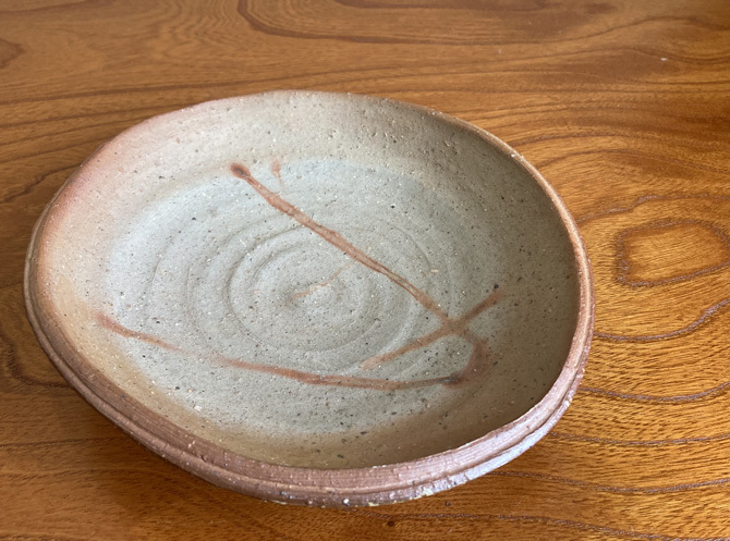 皿(鉢) 備前焼ヒダスキ皿 大南窯 横山伸一 1073拍卖