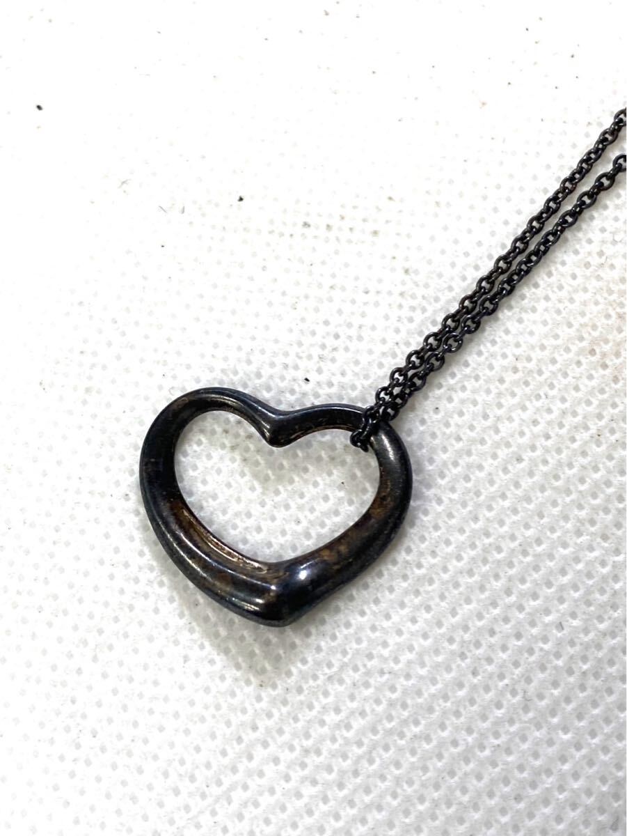 ティファニー TIFFANY&Co. ネックレス ペンダント オープンハート レディース シルバー SILVER 925 アクセサリー拍卖