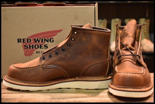 【9.5D 箱付 未使用 22年】レッドウィング 1907 アイリッシュセッター 茶 カッパー ラフ&タフ モックトゥ ブーツ redwing HOPESMORE拍卖