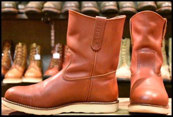 【10E 良品 19年】レッドウィング 8866 ペコス 赤茶 オロラセット クッションソール ブーツ redwing pecos HOPESMORE拍卖