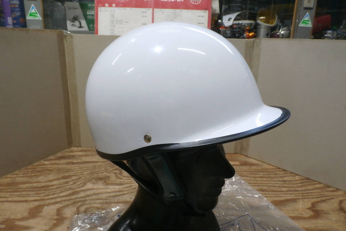 未使用 通学用 ヘルメット 中学生 S規格認証マーク 日本製 白 サイズLL拍卖