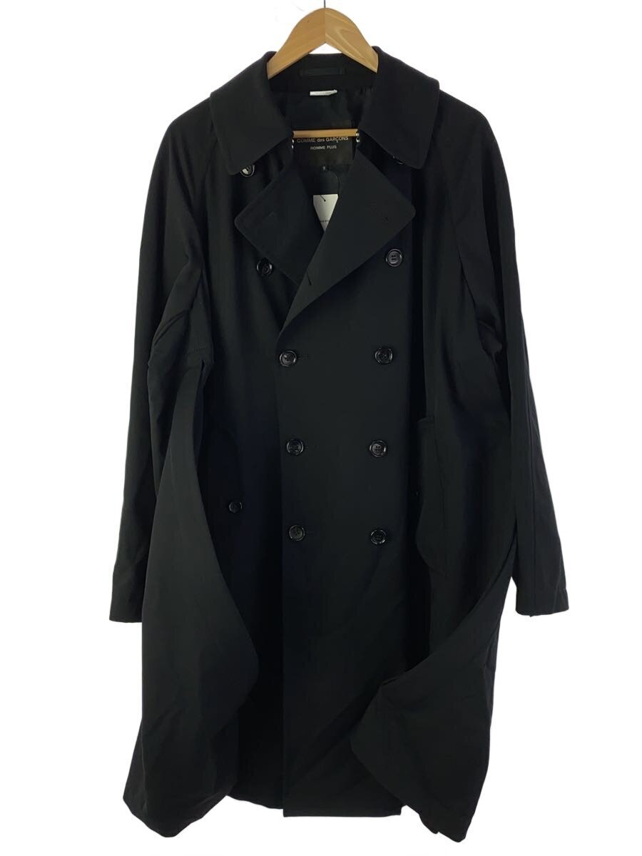 COMME des GARCONS HOMME PLUS◆ステンカラーコート/M/ウール/BLK/PK-C002//拍卖