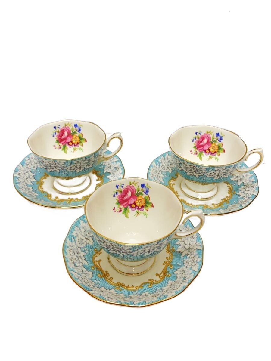 Royal Albert◆エンチャントメント/カップ&ソーサー/3点セット/WHT拍卖